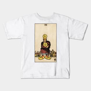 FOUR OF PENTACLES Kids T-Shirt